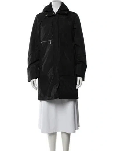Pre-owned Post Card Nylon Parka In Black/blue