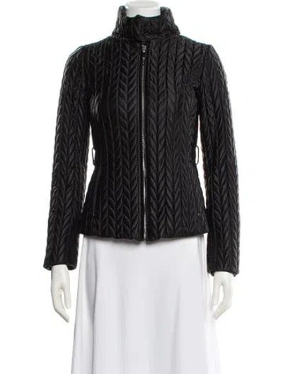 Pre-owned Post Card Nylon Printed Jacket In Black