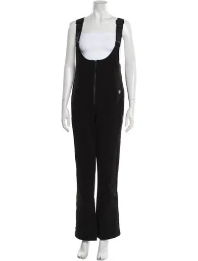 Pre-owned Post Card Nylon Scoop Neck Ski Suit In Black