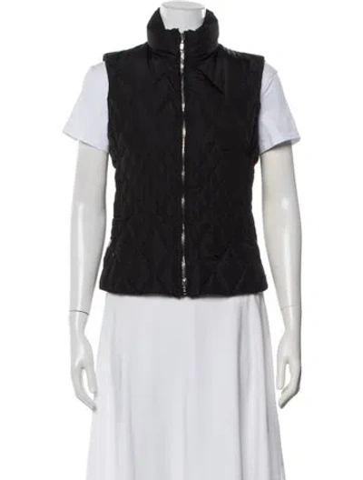 Pre-owned Post Card Nylon Vest In Black