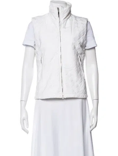 Pre-owned Post Card Nylon Vest In White