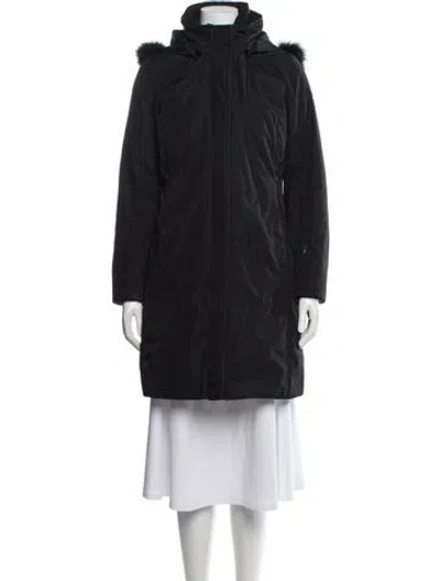 Pre-owned Post Card Parka In Black