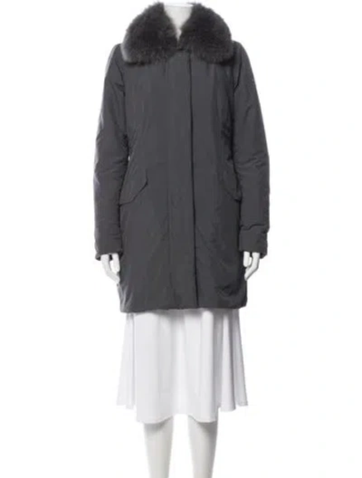 Pre-owned Post Card Parka In Black