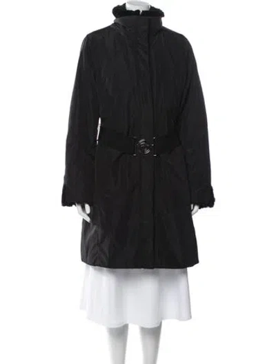 Pre-owned Post Card Parka In Black