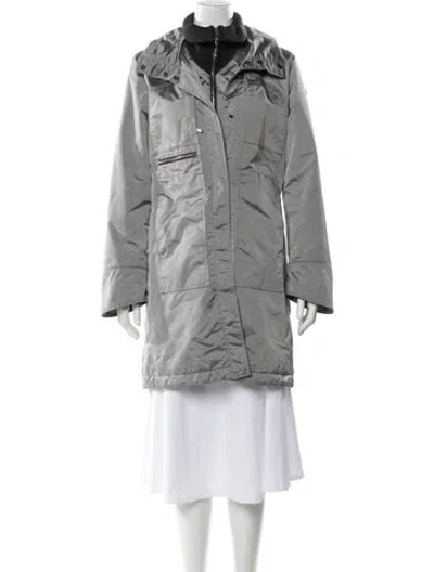 Pre-owned Post Card Parka In Silver