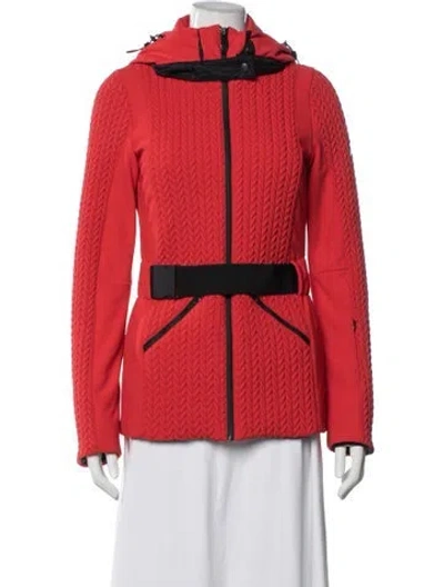 Pre-owned Post Card Performance Jacket W/ Tags In Red