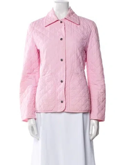 Pre-owned Post Card Printed Utility Jacket In Pink