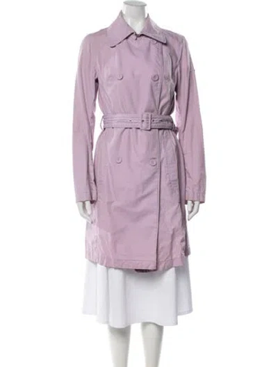 Pre-owned Post Card Trench Coat In Purple