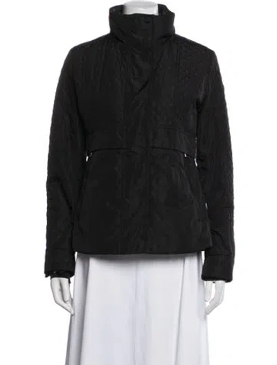 Pre-owned Post Card Tweed Pattern Jacket In Black