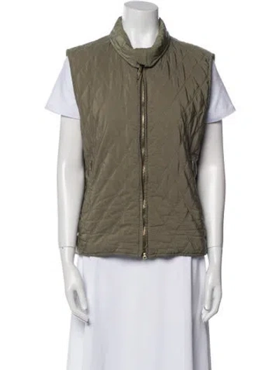 Pre-owned Post Card Vest In Green