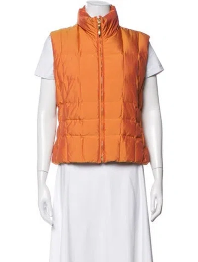Pre-owned Post Card Vest In Orange