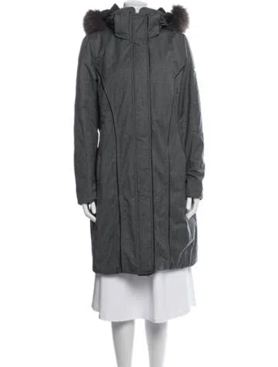 Pre-owned Post Card Virgin Wool Parka In Grey