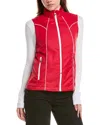 Post Card Zip Vest In Red