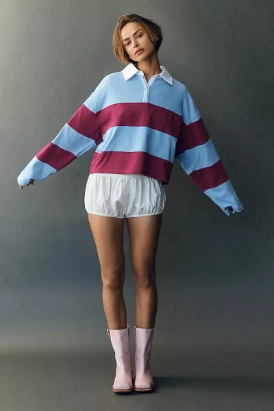 Post Fashion X Anthropologie Striped Rugby Top In Multi