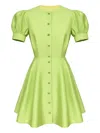 Post Meridiem Button-down Mini Dress