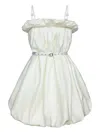 Post Meridiem Draped Thin-strap Mini Dress
