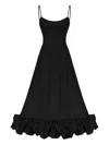 Post Meridiem Flounce Bustier Midi Dress