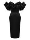 Post Meridiem Meringue Midi Dress