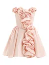 Post Meridiem Rose Corset Mini Dress In Pink