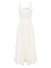 Post Meridiem Sequin-embellished Midi Dress In Neutral
