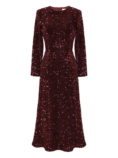 Post Meridiem Sequin-embellished Velvet Midi Dress