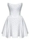 Post Meridiem Tuck Corset Mini Dress