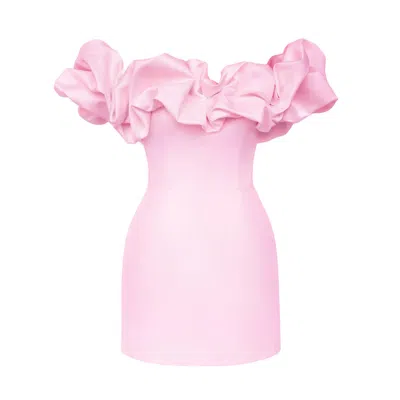 Post Meridiem Women's Light Pink Meringue Mini Dress