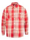 Post O'alls St Louis Checked Shirt In Red