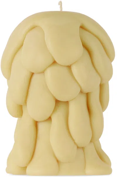 Post Objects Ssense Exclusive Beige Flow 004 Candle In Cream