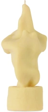 Post Objects Ssense Exclusive Beige Flow 007 Candle In Cream