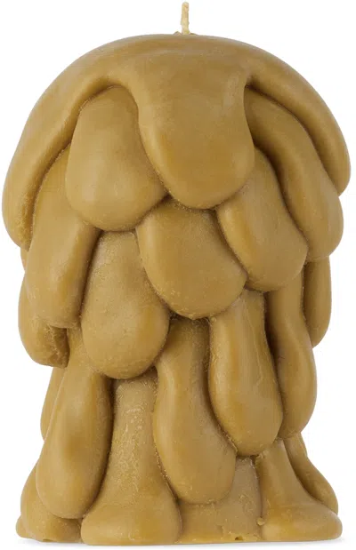 Post Objects Ssense Exclusive Brown Flow 004 Candle In Clay