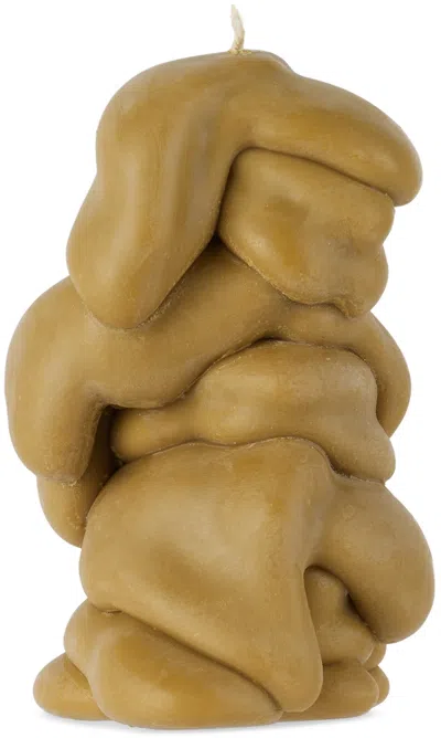 Post Objects Ssense Exclusive Brown Flow 005 Candle In Clay