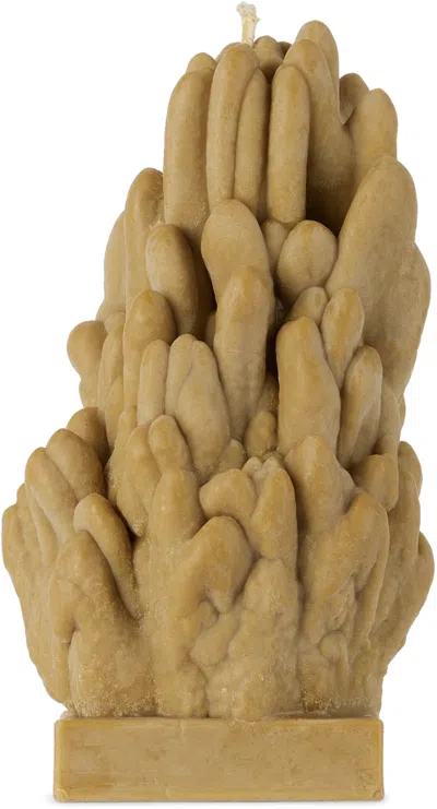 Post Objects Ssense Exclusive Brown Flow 006 Candle In Clay