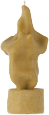 Post Objects Ssense Exclusive Brown Flow 007 Candle In Clay