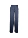 Post Scriptum Pinstripe-pattern Tailored Trousers In Blue