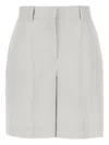 Post Scriptum Striped Shorts In Grau