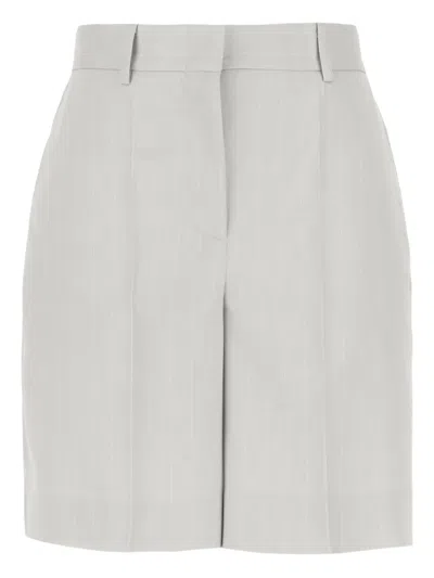 Post Scriptum Striped Shorts In Grau