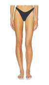 Post Swim Ashley Bikini Bottom In Black
