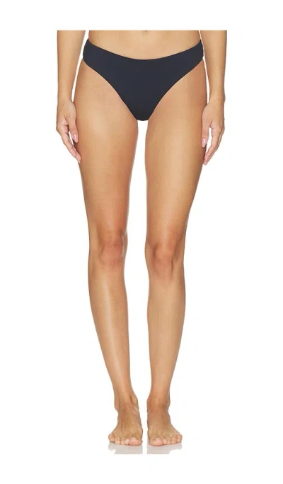 Post Swim Rose Classic Bikini Bottom In Brave Black
