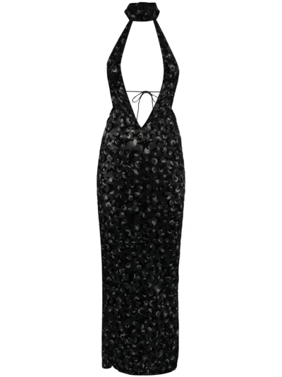 Poster Girl Bare Midi Dress In Black