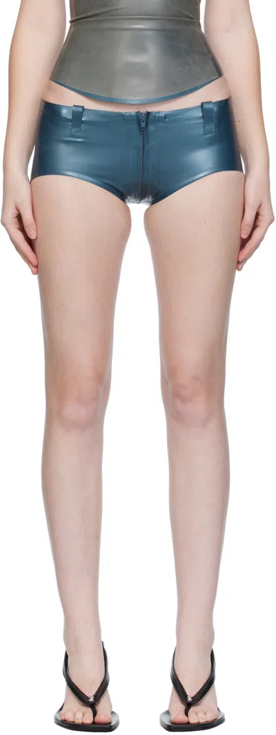 Poster Girl Blue Rooney Latex Hotpants Boy Shorts