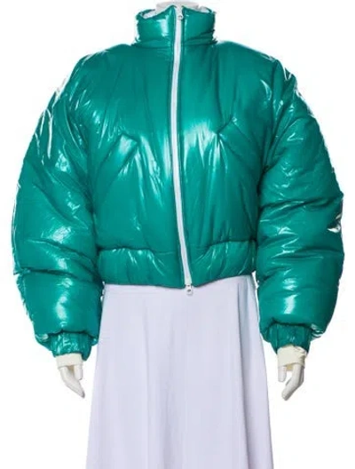 Pre-owned Poster Girl Bomber Jacket In Green