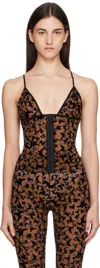 Poster Girl Doll Top In Brown
