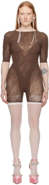 POSTER GIRL BROWN VANDERBILT ROMPER