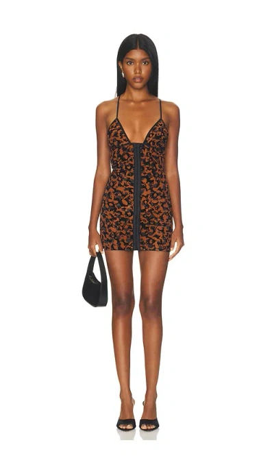 Poster Girl Doll Dress In Brown