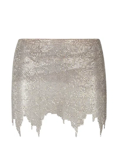 Poster Girl Embellished Asymmetric Skirt In Multi