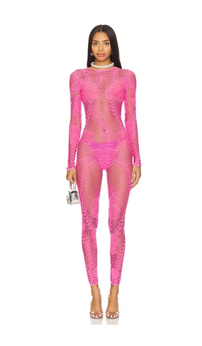 Poster Girl Hen Jumpsuit In Pink