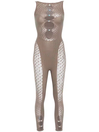 Poster Girl Janice Jumpsuit In Brown