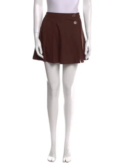 Pre-owned Poster Girl Mini Skirt In Brown
