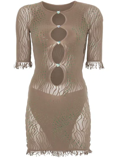 Poster Girl Miranda Mini Dress In Brown